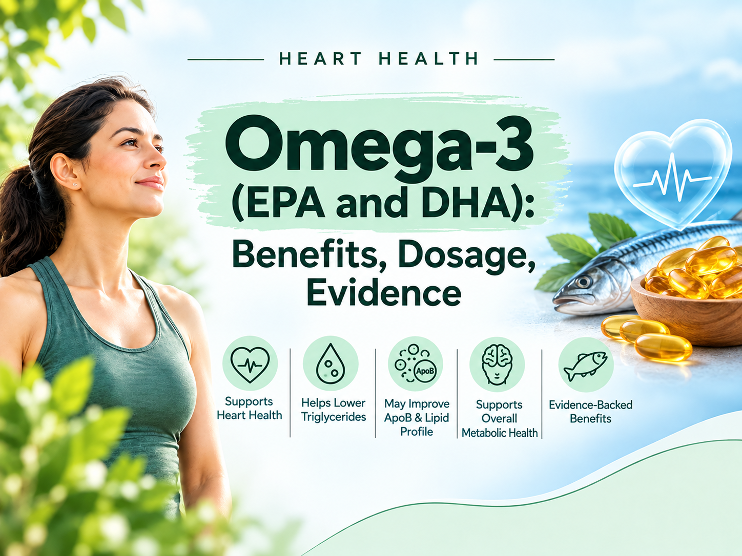 Omega-3 (EPA and DHA): Benefits, Dosage, Evidence
