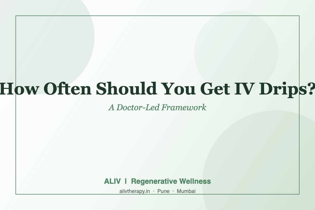 ALIV Pune blood tests before IV therapy — doctor reviewing personalised lab results before IV session